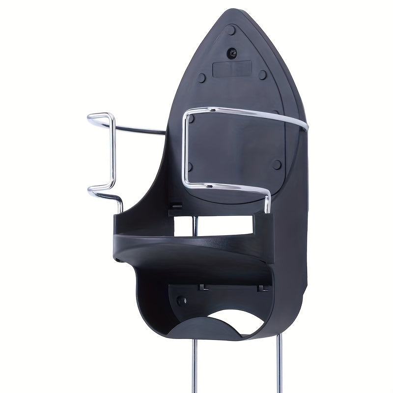 Estante de planchar de pared plegable negro organizador de almacenamiento para el hogar