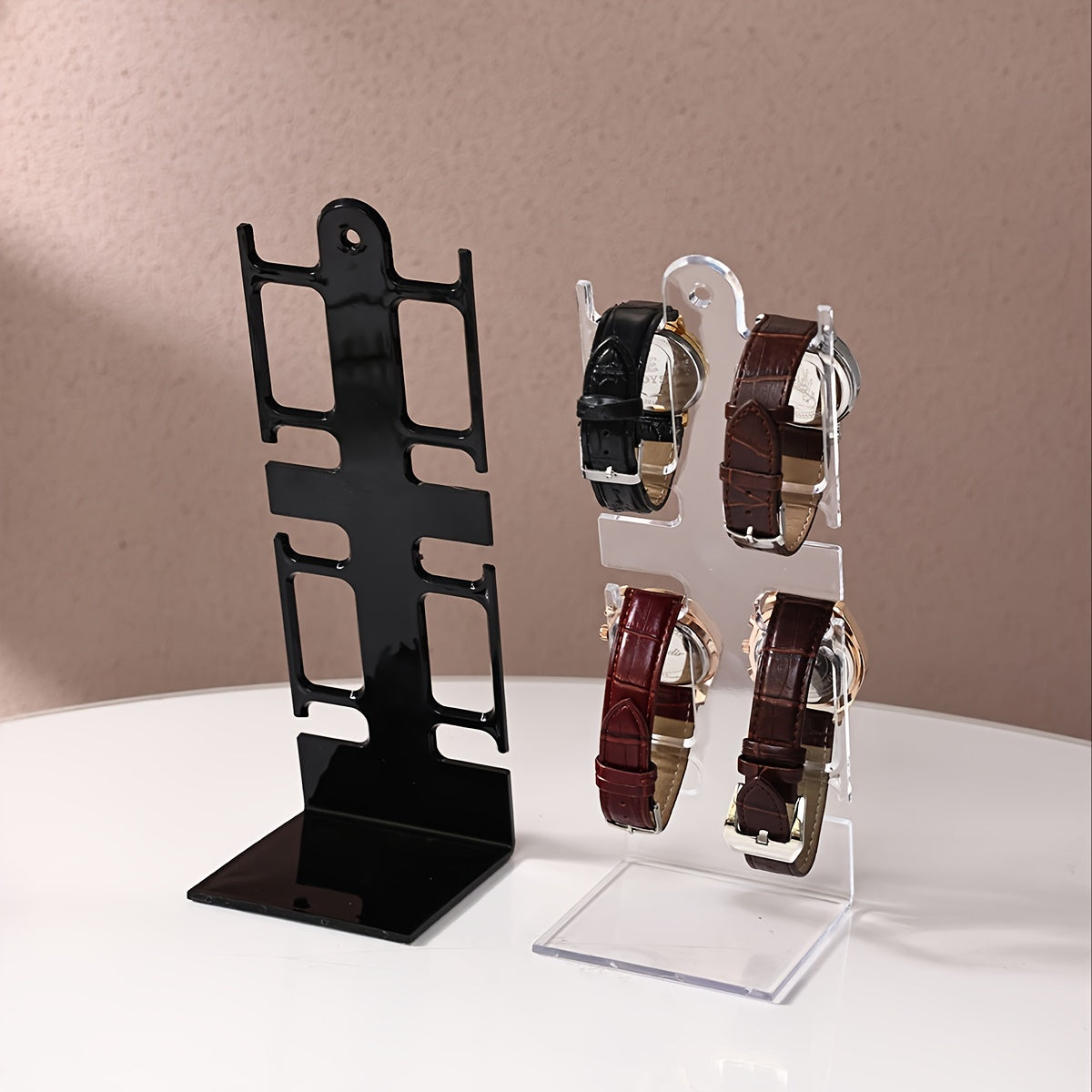 Пластиковая подставка для украшений с отделениями для часов, серег, ожерелий и другого