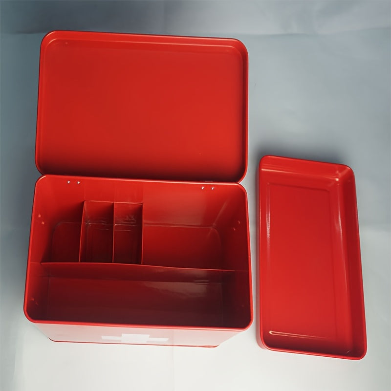 Metal Medicine Storage Box for Household Organization Durable Rectangular Pill Box