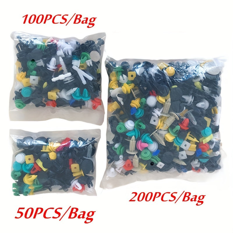 50/100/200Pcs Plastic Car Clip Panel Push Retainers for Bumper Door Interior