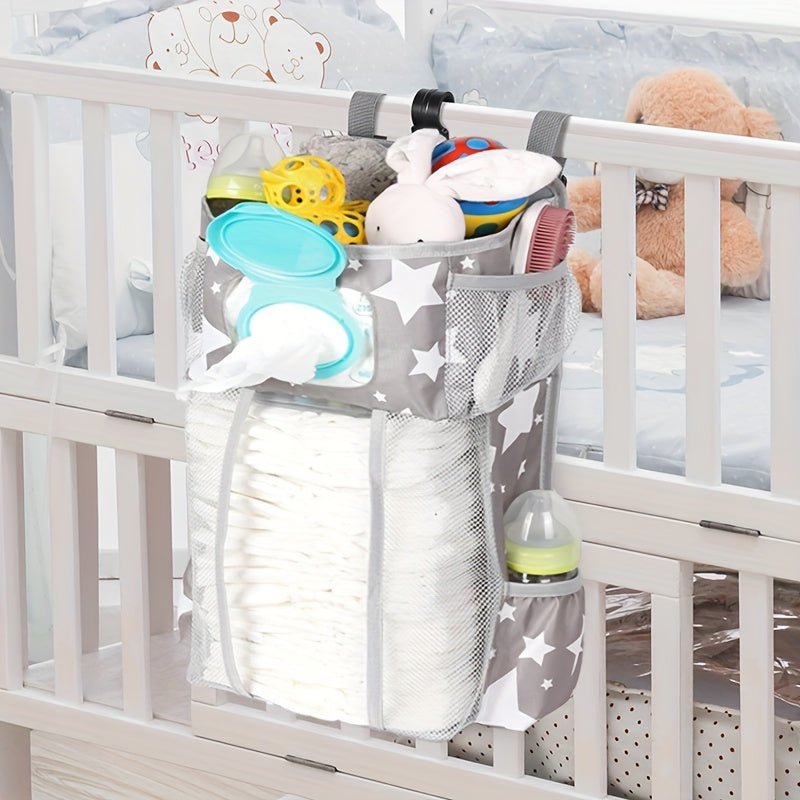 Baby Diaper Organizer Hanging Bag Oxford Cloth for Diapers and Clothes