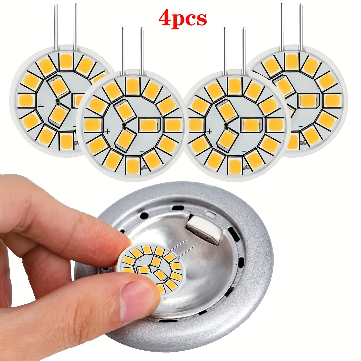 G4 LED lampochka 2W, 120° nur burchagi, 12V AC/DC, 200LM, tebranishsiz, landshaft/oshxona/post/joylashtirilgan yoritish o'rnini bosuvchi, iliq/tabiiy/sovuq oq (4 dona/8 dona)