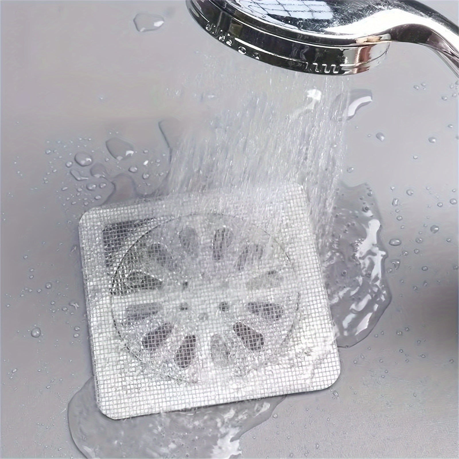 Filtro de malla para desagüe de ducha desechable, 10 piezas, filtro de piso para fregadero, protector de cabello