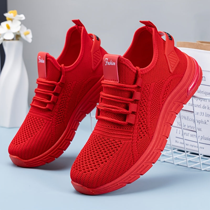 Ayollar uchun engil slip-on sport poyabzali, nafas oladigan tarmoq materialli, pastki yuqori qism