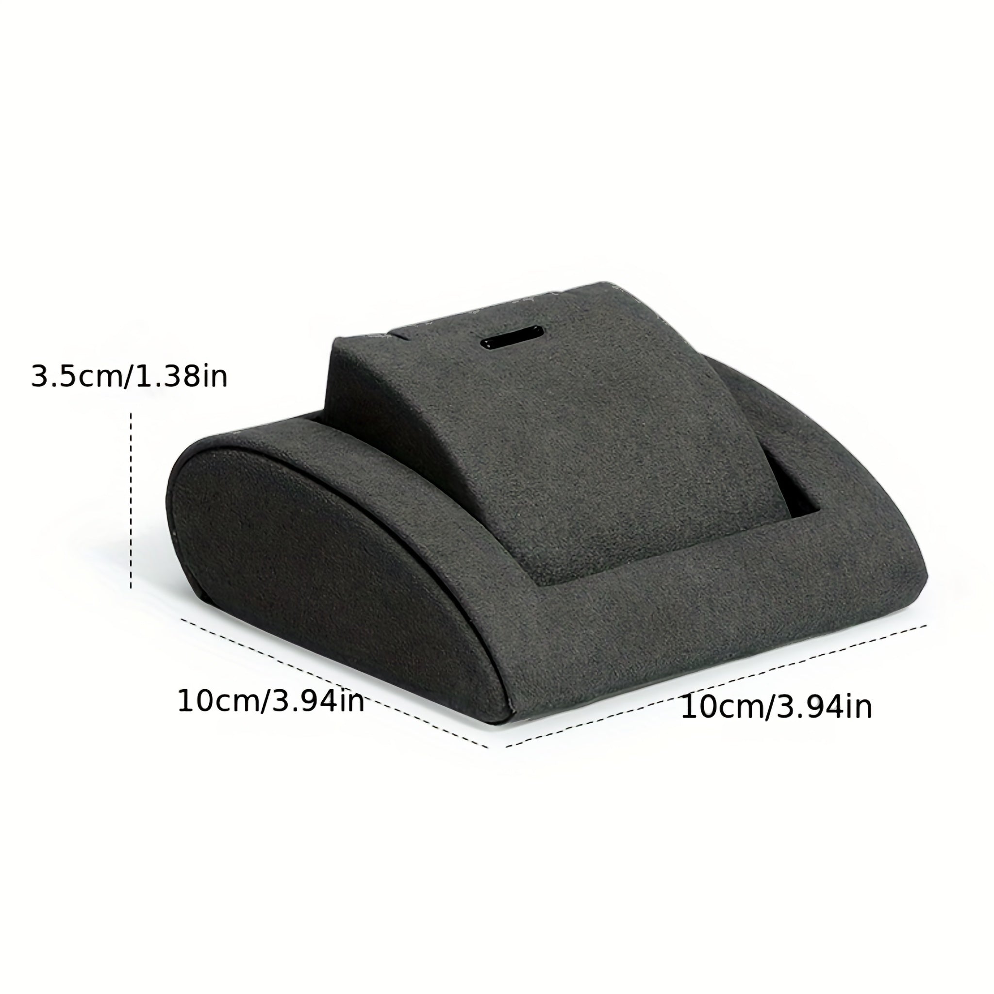 Набор дисплеев для украшений серого цвета с кулоном, серьгами, кольцом, подставкой и подносом