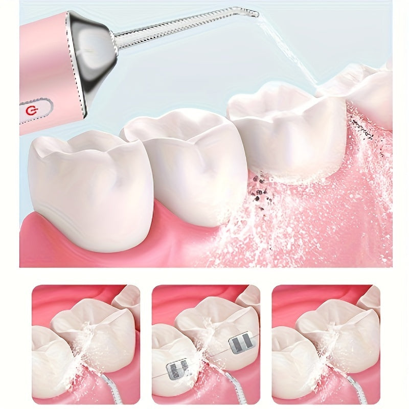 Electric Water Flosser with 3 Modes, 360° Rotating Head, Rechargeable Battery