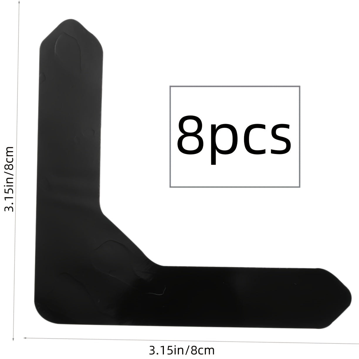 Qora akril mato lenta yopishqoqsiz yuviladigan gilam tutqichlari yog'och pol uchun