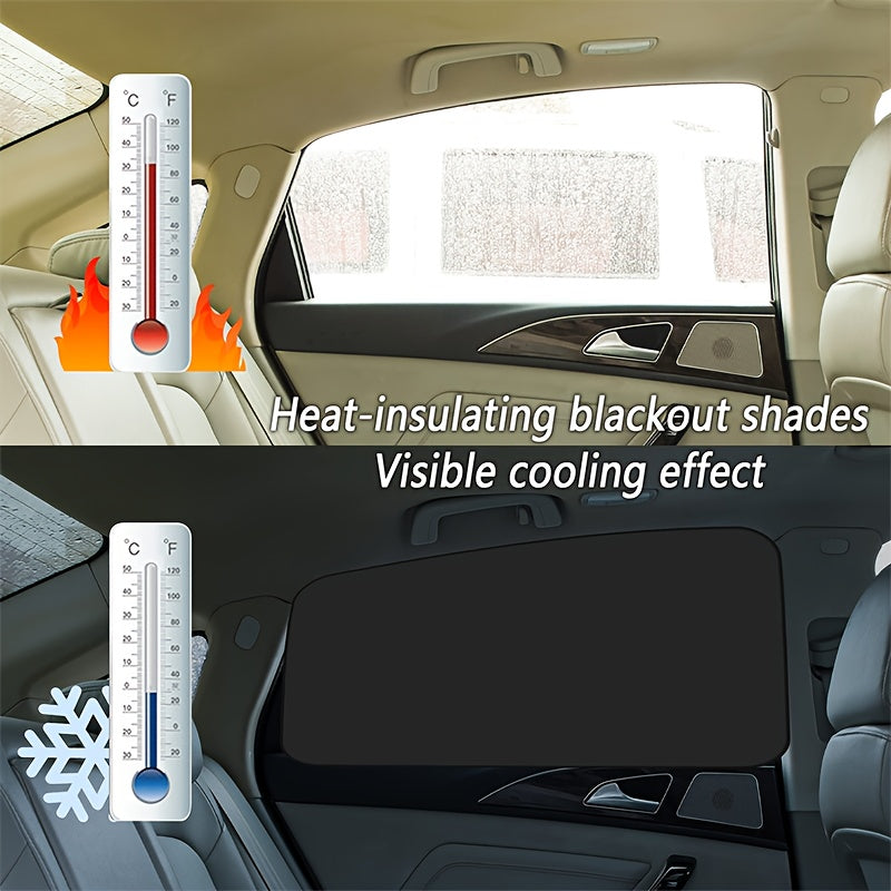 Набор козырьков для окон автомобиля 4 шт. магнитные UV-защита, конфиденциальность, солнцезащитный козырек