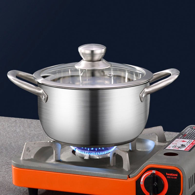 Набор из 3 нержавеющих стальных кастрюль для приготовления пищи и пароварки