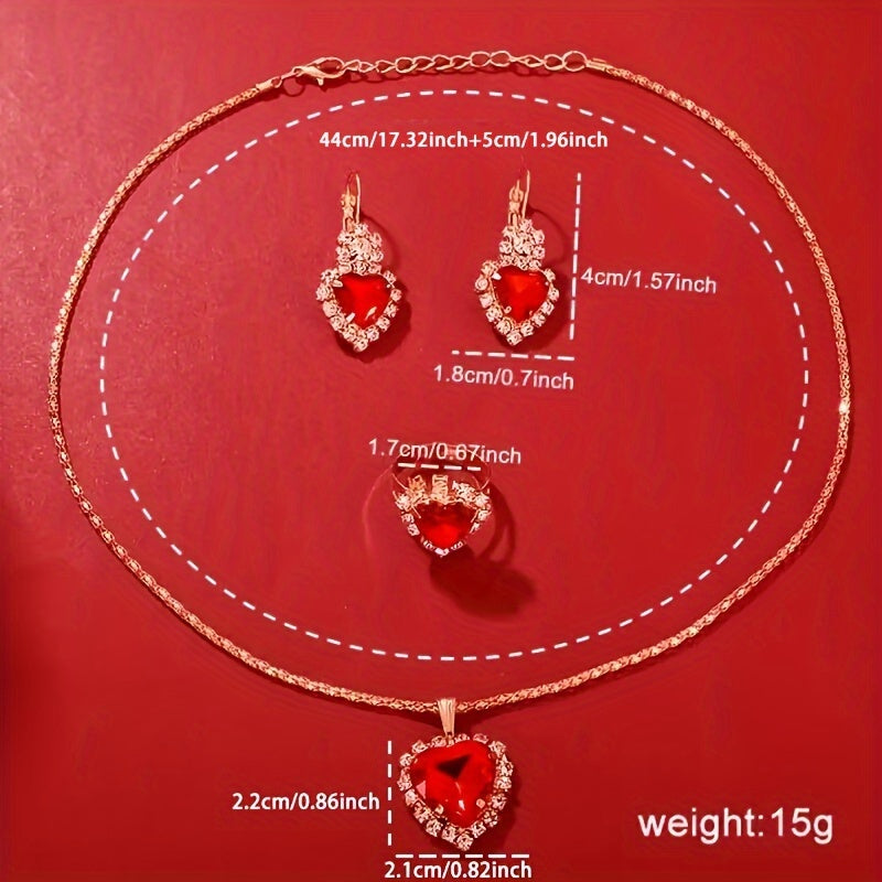 Women's Quartz Watch and Jewelry Set 5-Piece Gift for Valentine's Day Easter Ramadan Birthday Mother's Day Eid