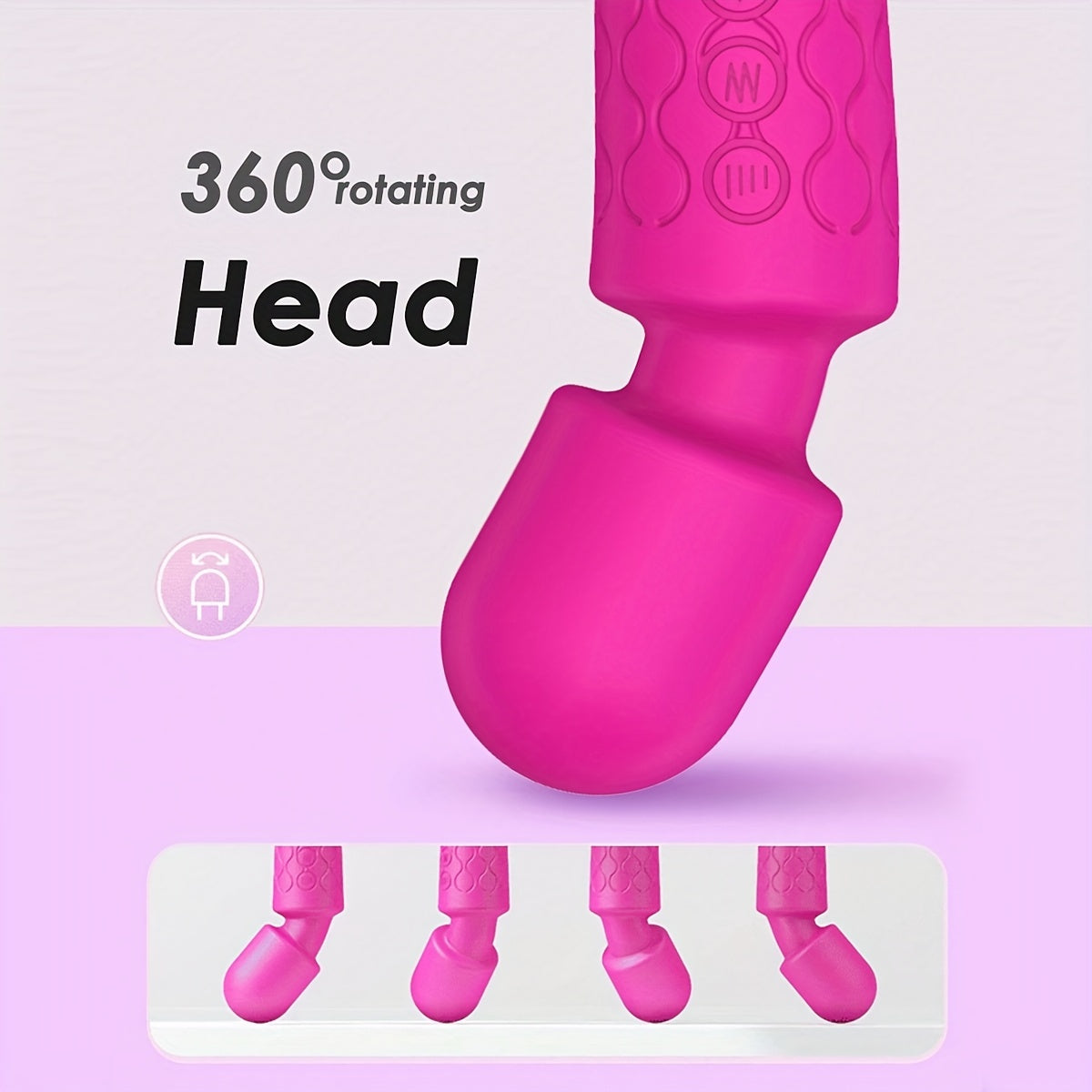 универсальный силиконовый вибратор с 8 уровнями интенсивности, низкий уровень шума, перезаряжаемый