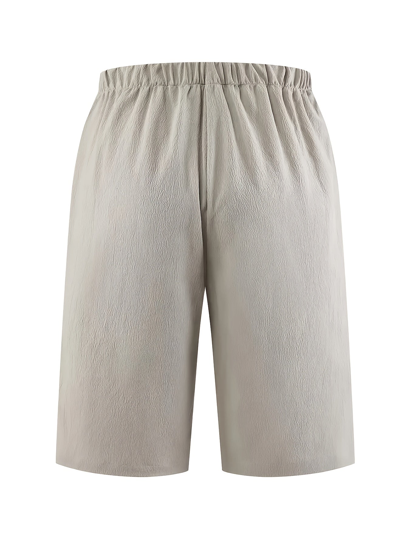 Комплект из двух предметов: укороченные брюки с карманами и шнуровкой из хлопка для женщин plus size