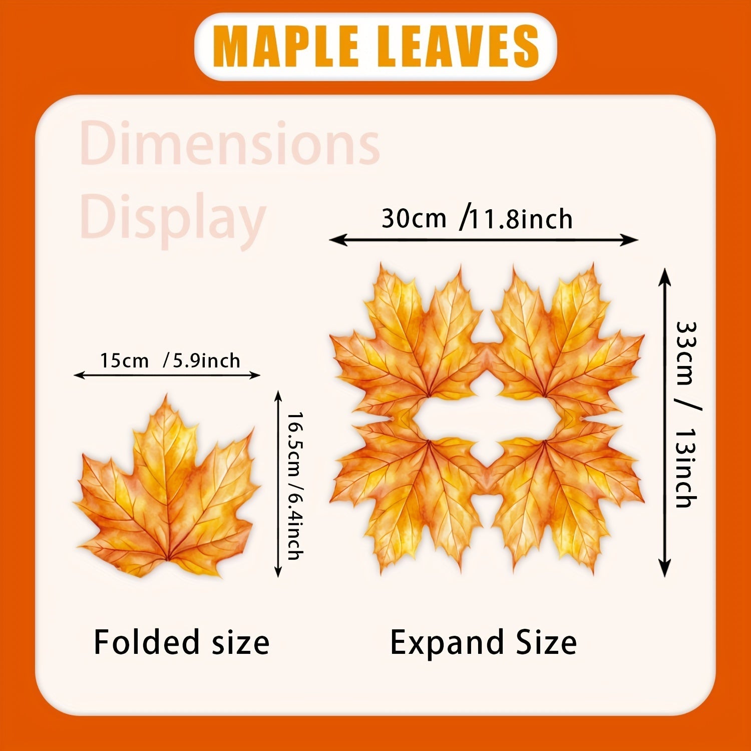 4-Ply Disposable Napkins Autumn Maple Leaf Design for Thanksgiving and Fall Events