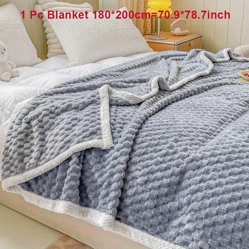 Fleece Blanket for Couch Sofa Bed Camping Travel Cozy Soft Warm Gift