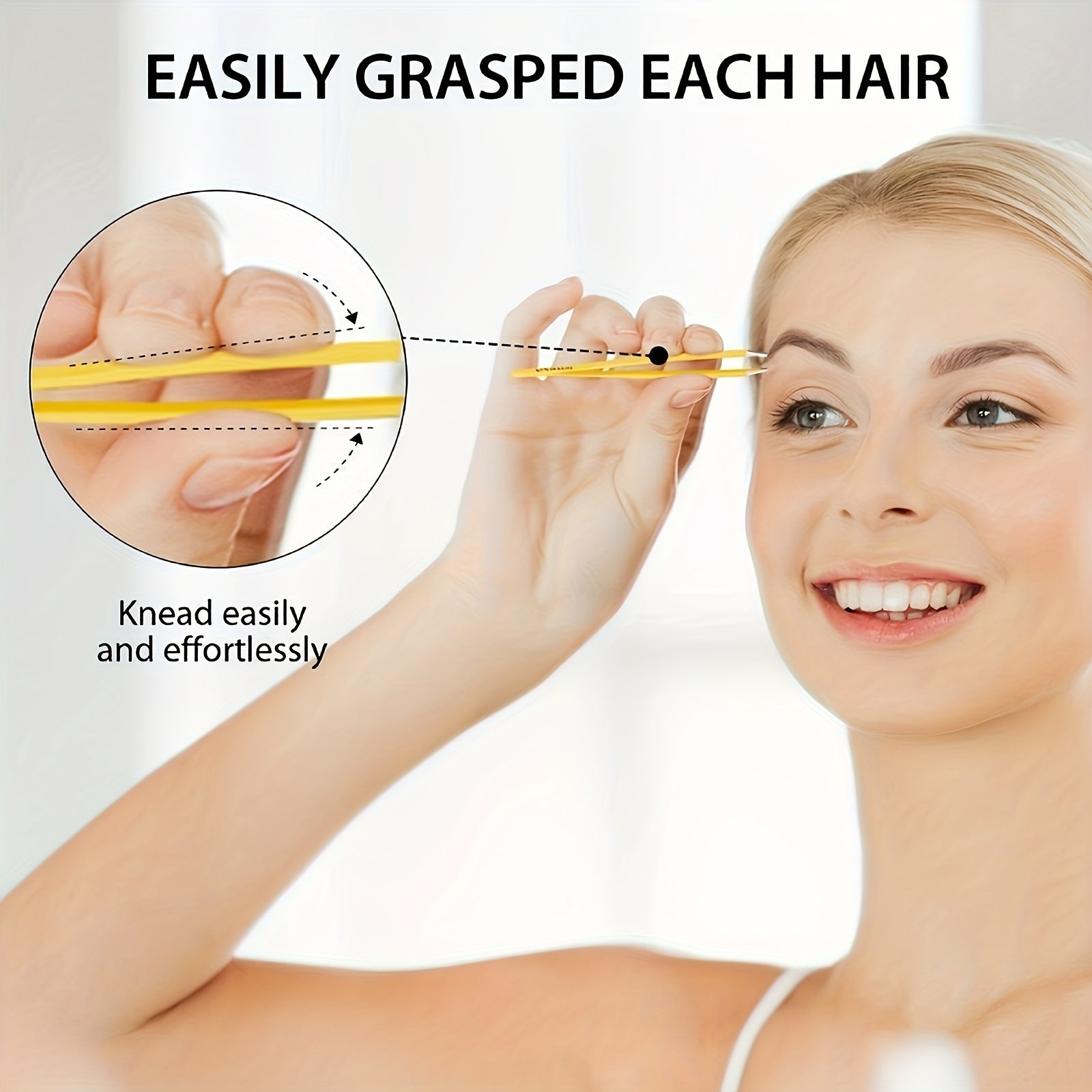 Ayollar uchun qosh qirqish uchun tirnoqcha, burchakli uchli, aniq yuz sochlarini olib tashlash to'plami