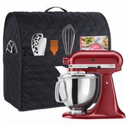 Kitchen Mixer Dust Cover with Accessory Pockets Handles Fits Tilt-Head Bowl-Lift Models