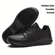 Women's Slip-Resistant Chef Shoes All-Season Work Sneakers with Rubber Sole