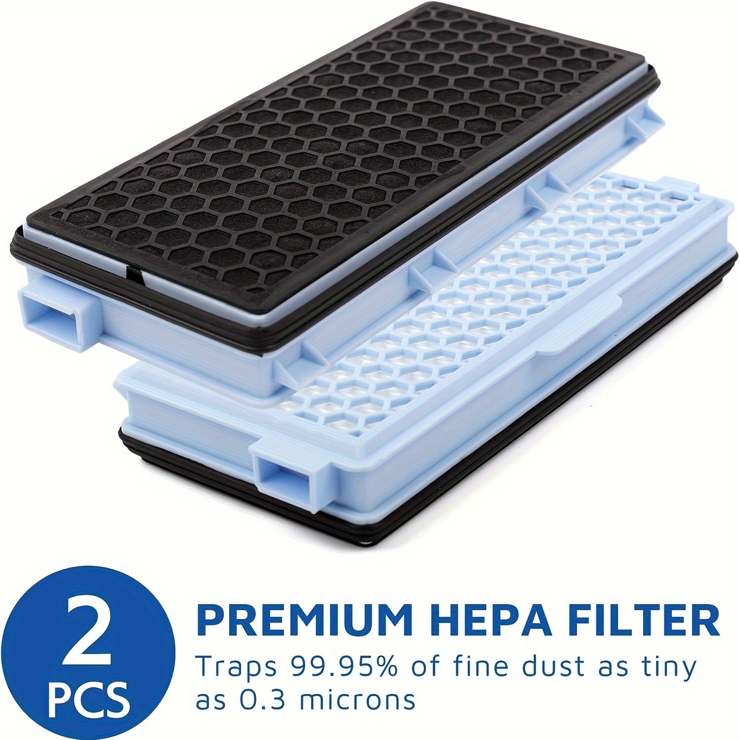 Set of 2 HEPA Filters for Vacuum Cleaners Compatible with S4 S5 S6 S8 C2 C3