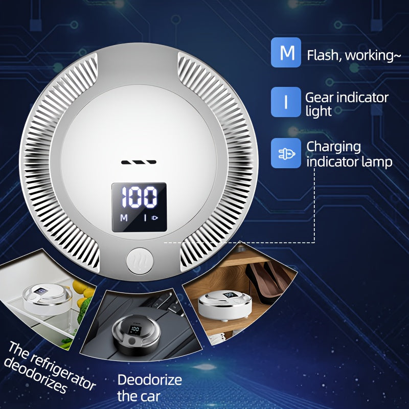 Portable ABS Negative Ion Air Purifier USB Rechargeable for Home Travel Pet