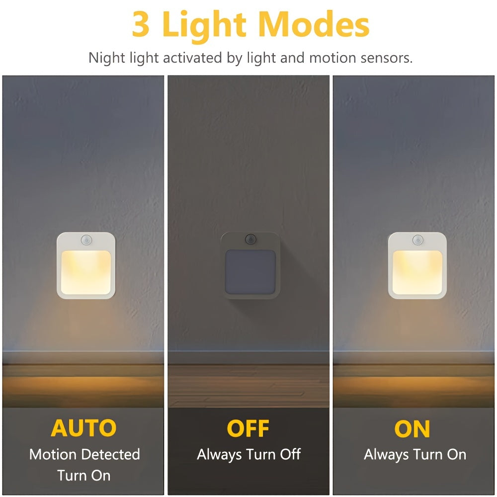 Plug-in LED Night Light with Dimmable Feature and Auto Dusk to Dawn Sensor