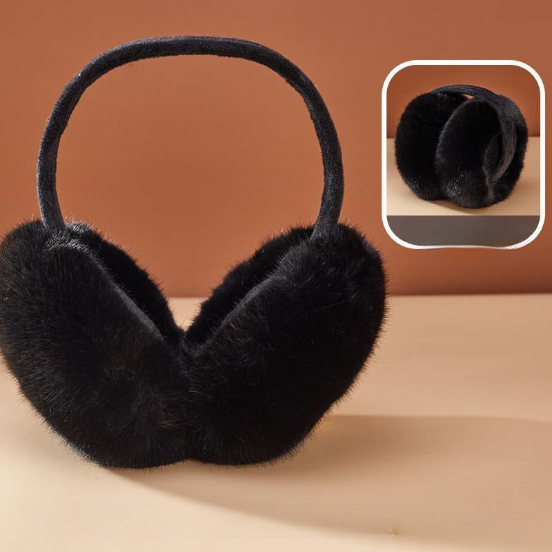 Orejeras plegables acogedoras para invierno con protectores de oreja, puntas y bolsas