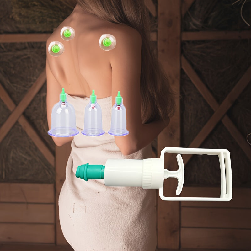 12-Piece Vacuum Cupping Therapy Set for All Skin Types Massage and Personal Care