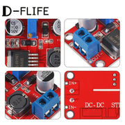 D-FLIFE Yuqori Quvvatli XL6019 DC Step-Up Konvertor Moduli, Moslashtiriladigan Voltaj, O'rnatilgan O'rnatish, Mis Aloqa, Tez Ulanish, Quvvat Talab Qilmaydi.