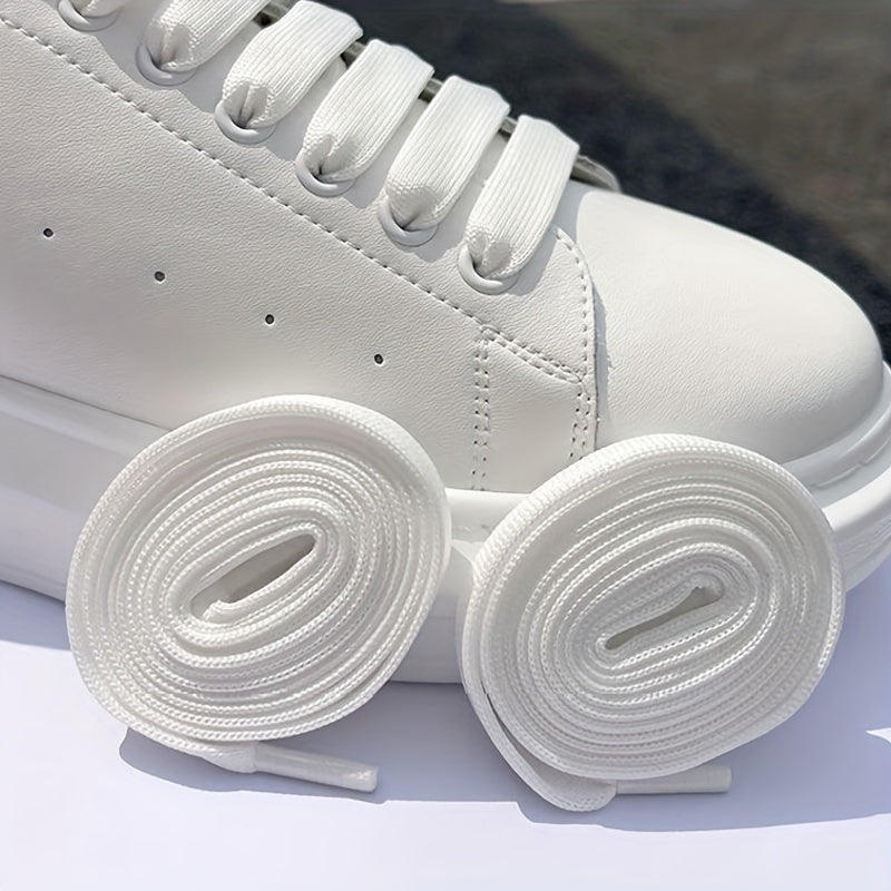 Uniseks elastik No-Tie oyoq kiyimlari rang-barang Lazy Shoe Flat Laces for Sneakers