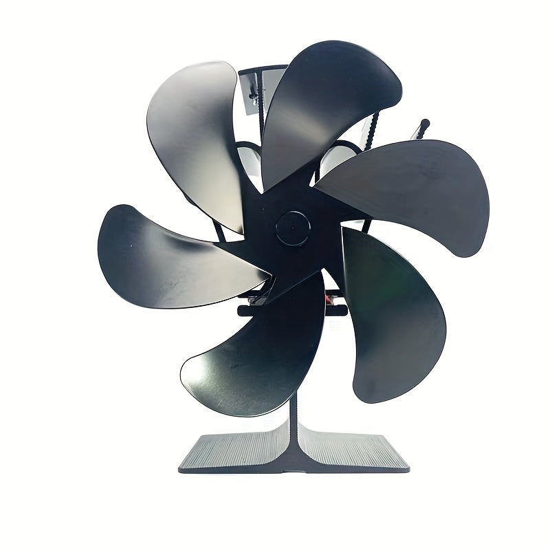 Big Fireplace Fan 6-Blade Heat Powered Stove Fan for Efficient Heating