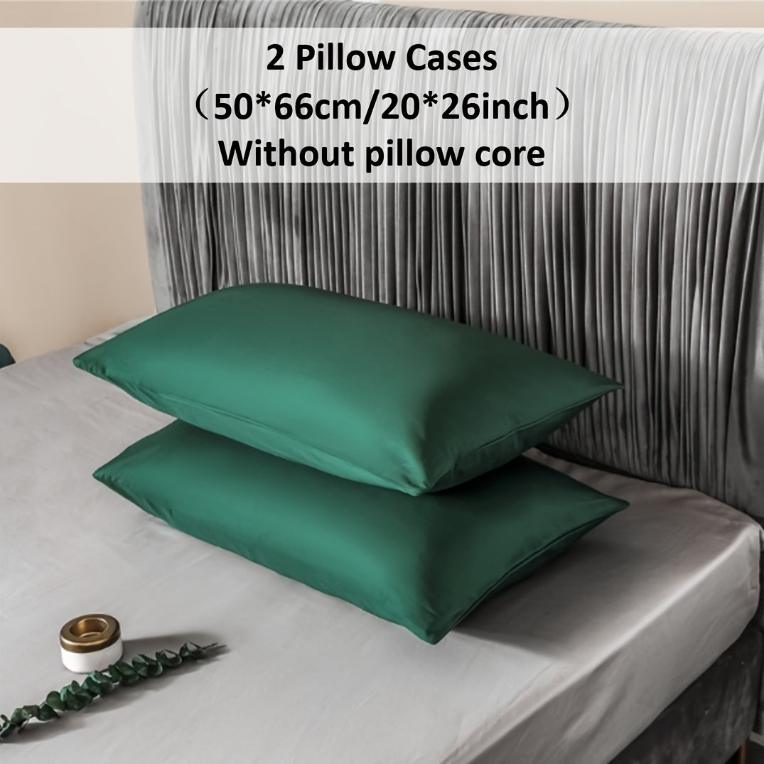 Polyester Pillowcases Set for Bedroom Breathable Soft Skin-Friendly