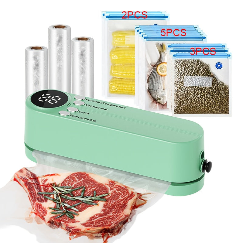 Qayta to'ldiriladigan batareyali portativ elektr vakuum yopishtiruvchi oziq-ovqatni saqlash uchun