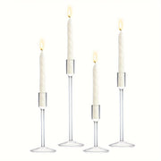 Glass Taper Candle Holders for Christmas Parties Weddings Table Centerpieces