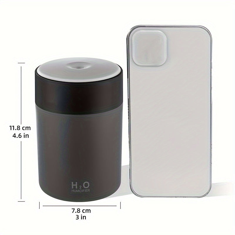 1 dona Rangli Tungi Yoritgich Jim Havo Namlagichi, USB Portativ Mini Ofis Stol Havo Namlagichi va Hid Tarqatuvchi. Terini Namlantirish, Suv Bilan Ta'minlash uchun Mos. Avtomatik O'chirish, 2 Ta Spray Rejimi. Talabalar uchun Ajoyib Bayram Hediye.