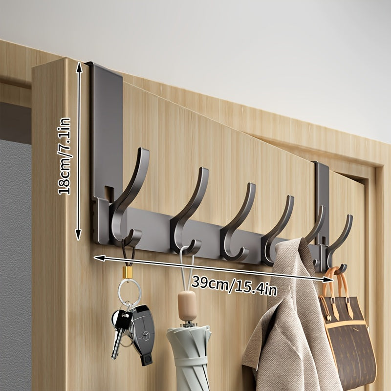 Over-the-Door Wall Hook for Clothes and Hats Made of Space Aluminum