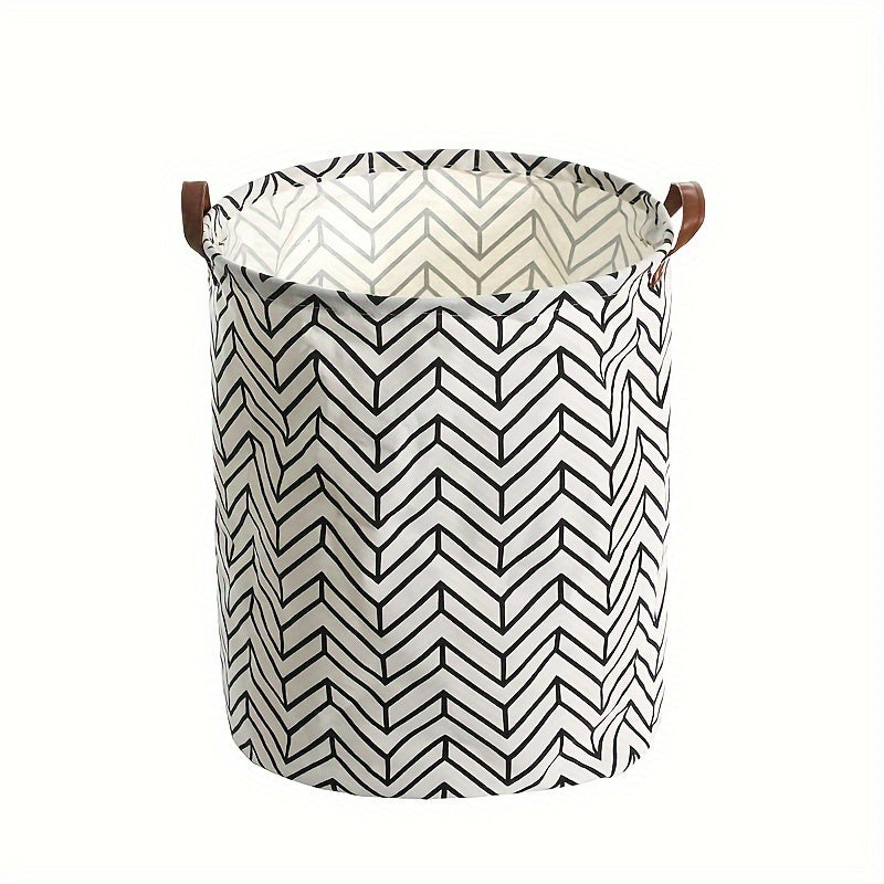 Contemporary Hemp Laundry Basket Waterproof with Handles Elongated Storage Organizer