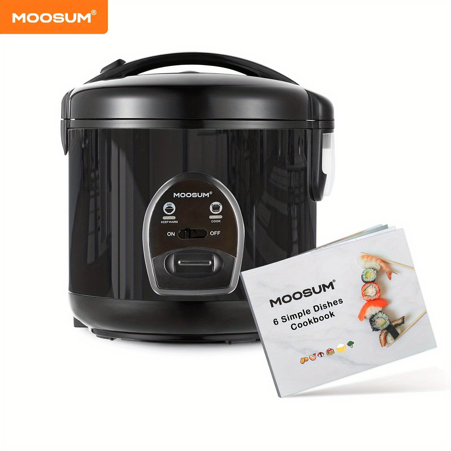 Rice Cooker 1.8L 10 Cups One-Button Operation Keep Warm Steamer Insert