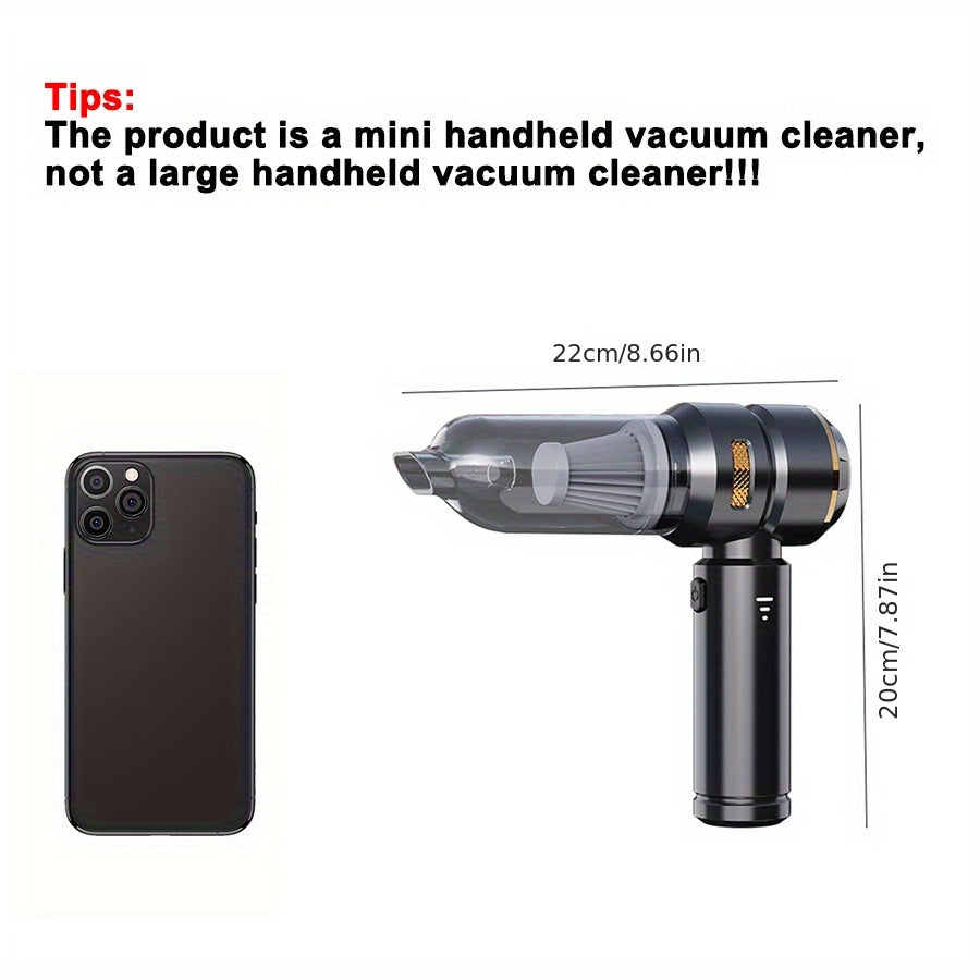 100W Cordless Mini Vacuum Cleaner 4-in-1 Handheld Car Home Keyboard