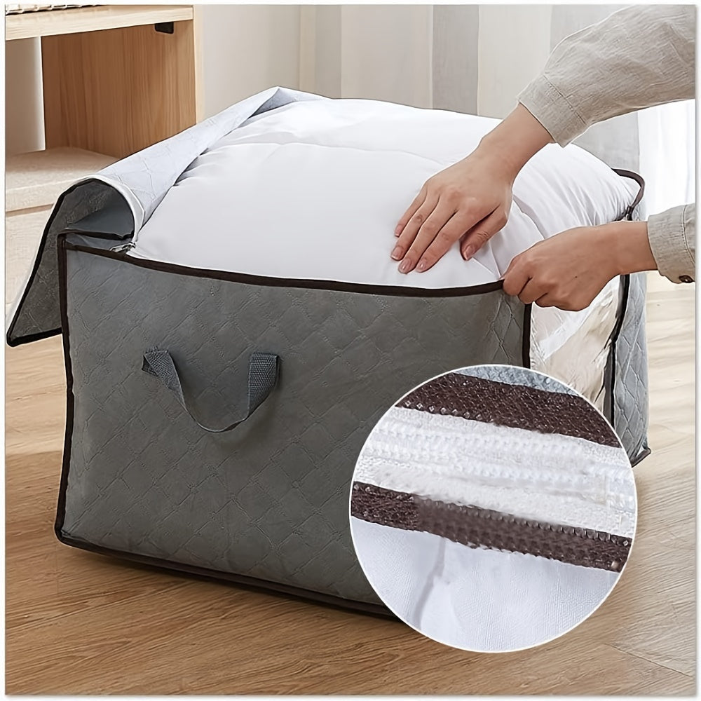 Bolsa rectangular de almacenamiento para ropa con ventana transparente para ropa de cama y mantas