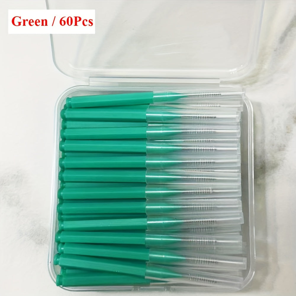 Interdental Brushes 60/120pcs Dental Flossing Tools for Oral Hygiene