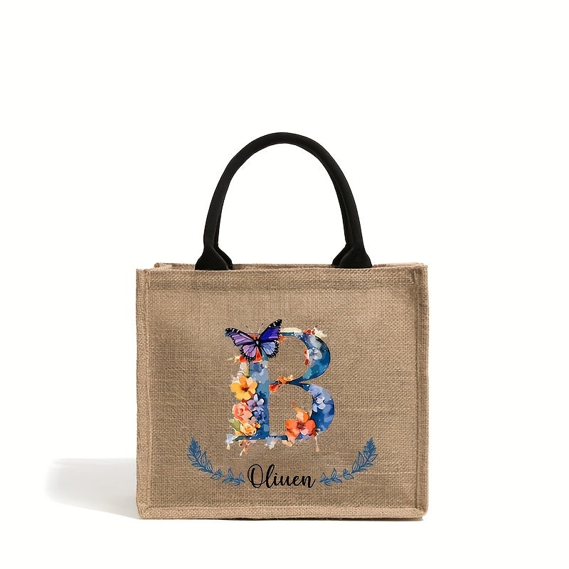 Personalized Bridesmaid Tote Bag for Weddings and Parties Lightweight Polyester Handbag