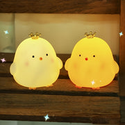 Yellow Plastic Chick Night Light for Outdoor Decor and Camping