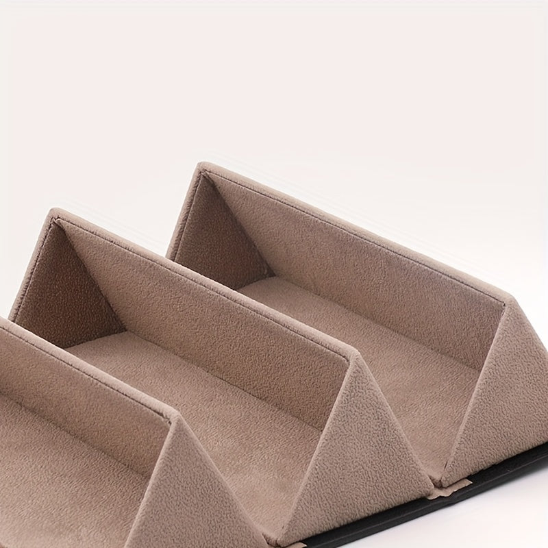 Quyosh ko'zoynaklari uchun 2/3/5 slotli sayohat tashkilotchisi, egiluvchan dizayni bilan. Ushbu saqlash qutisida ko'zoynaklaringizni tartibda saqlang, oson ko'rsatish uchun bir nechta osish variantlari mavjud.