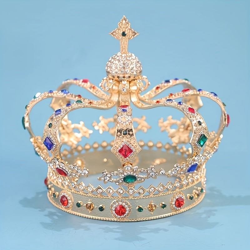 Vintage sintetik kristal tiara taqmoq uchun to'ylar, promlar va partiyalar