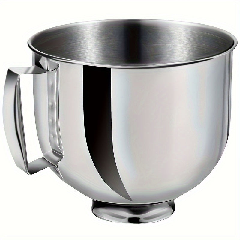 Stainless Steel Mixer Bowl 4.5 Qt Food Grade Replacement with Handle