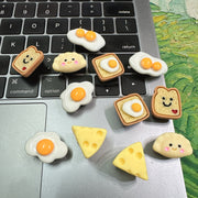 12pcs Kids PVC Mini 3D Food Shoe Charms for Clogs and Sandals