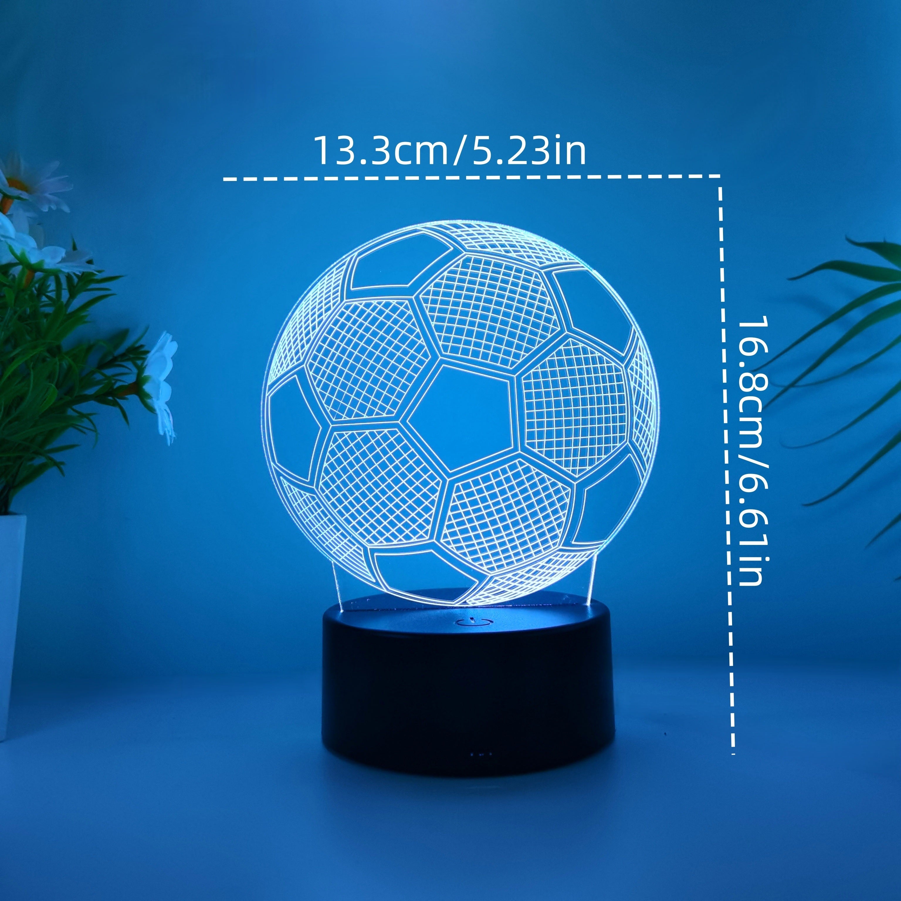 3D LED Night Light for Football Fans USB Touch Control Sports Gift