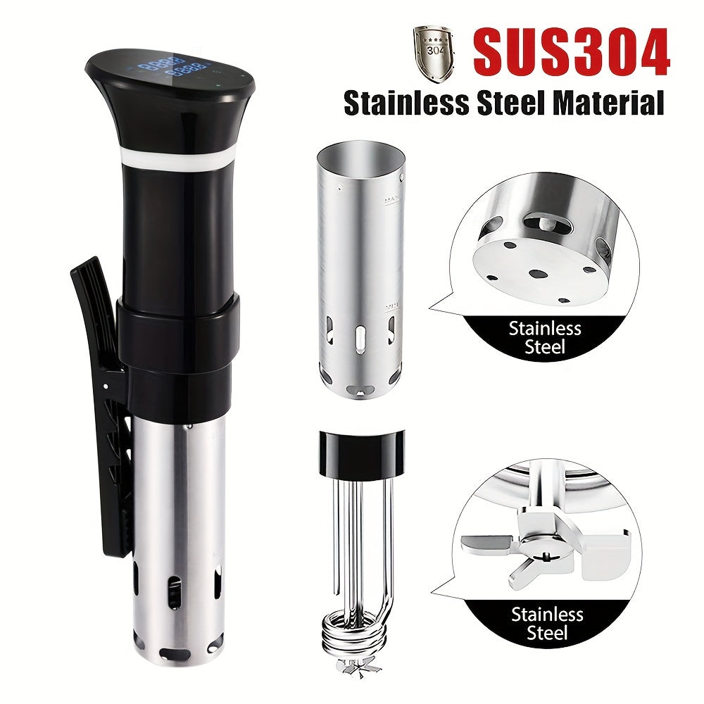 1100W нержавеющая сталь су-вид cooker с сенсорным управлением и таймером