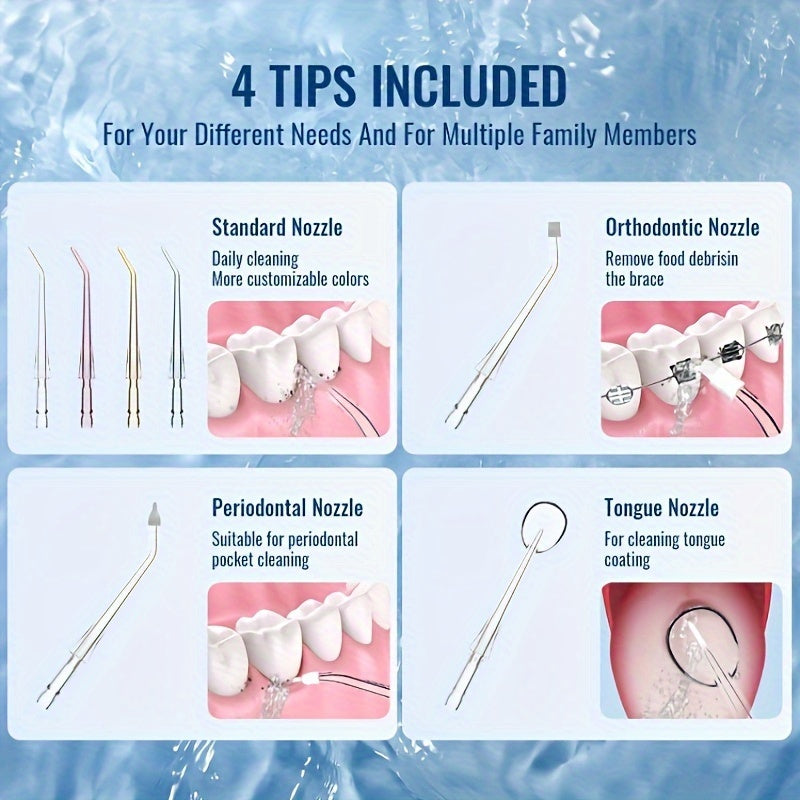 Kattalar uchun portativ suv tozalash qurilmasi, USB bilan qayta zaryadlanadigan, 5 ta rejim, 4 ta shish