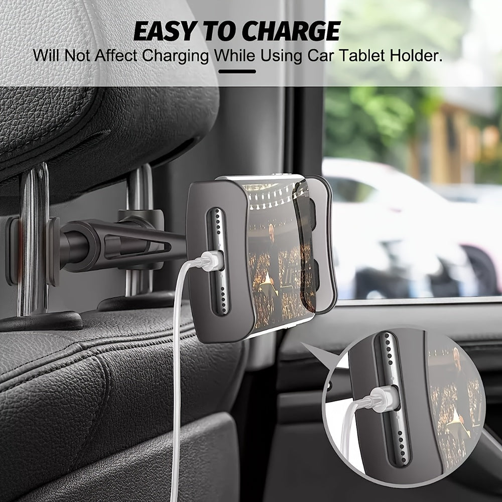 Universal Rotatable Car Headrest Mount ABS Holder for Phones Tablets Gadgets
