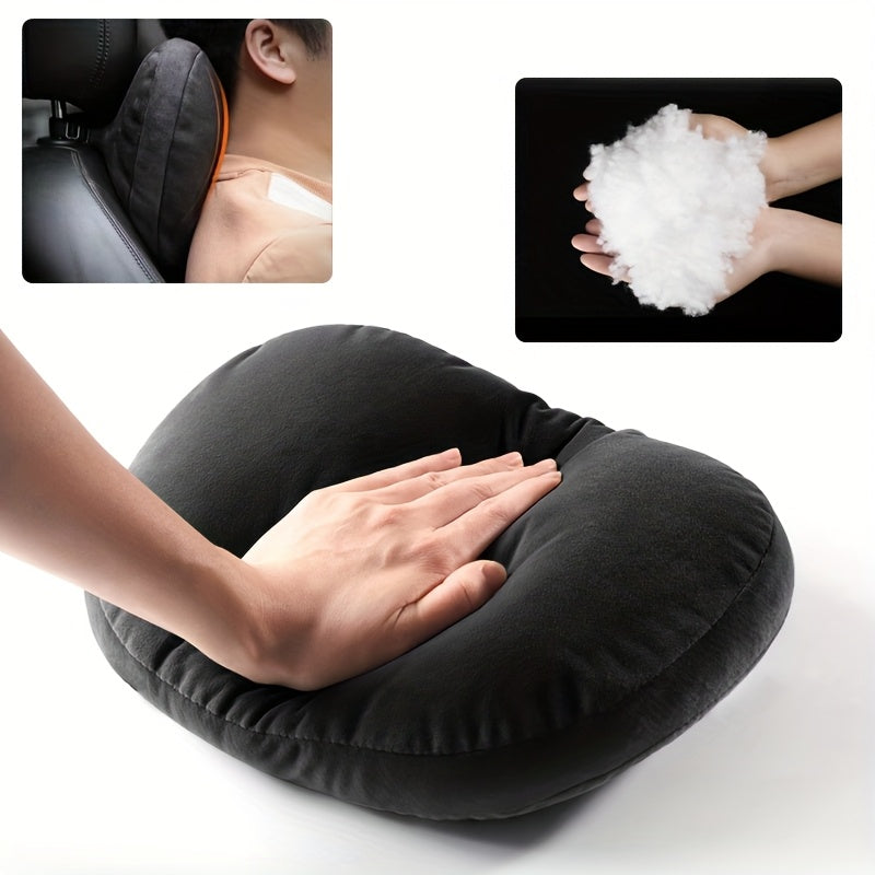 Car Seat Headrest and Shoulder Belt Cover Set Breathable Comfortable Neck Support